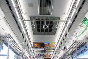 枕木方向つり革