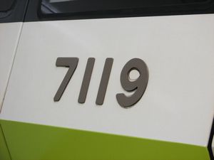 70系後期車正面車番