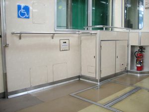 70系前期車車椅子スペース