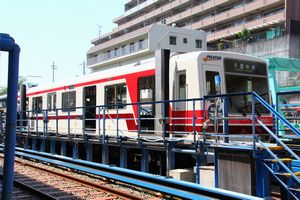 保存されていた8001号車（現在は解体）