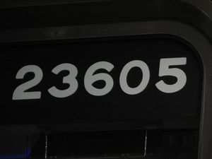 初期車の前頭部車号